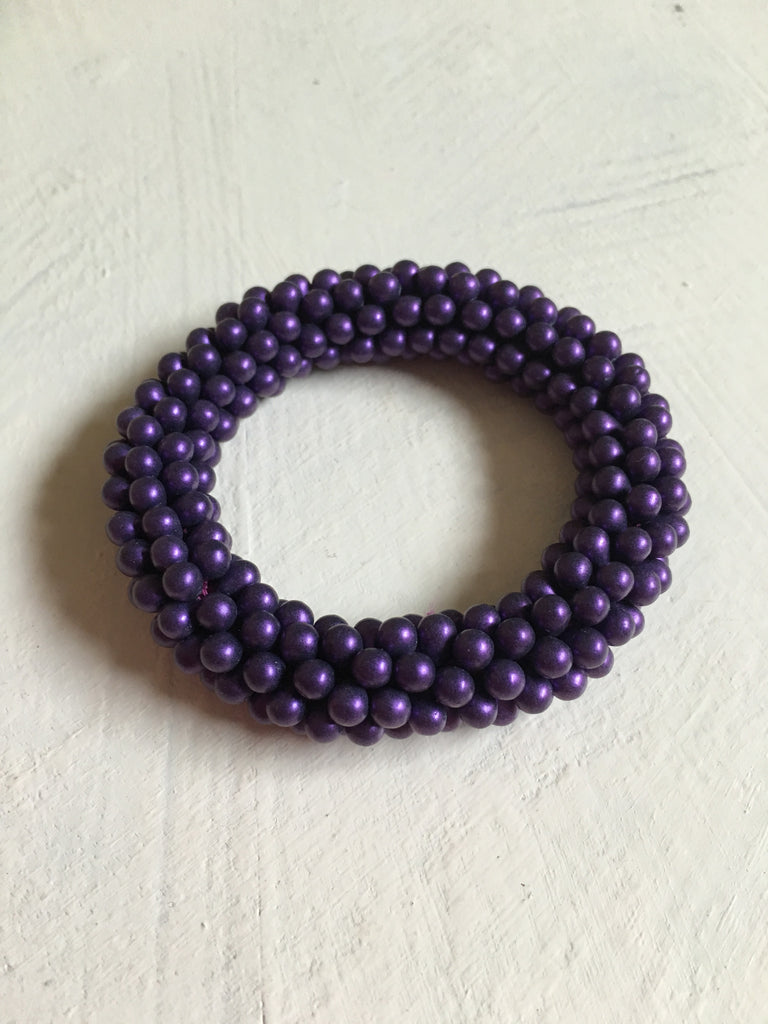 Beautiful hand-crafted bracelet - Purple